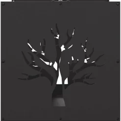 vidaXL Accesorios Para Hornos De Leña Y Chimeneas-Leñero 40x40x40 cm Acero laminado en frío