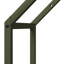 vidaXL Leñero 40x25x60 cm Acero laminado en frío Verde oliva Sale