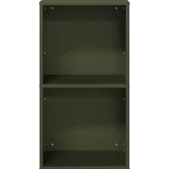 vidaXL Leñero 40x30x75 cm Acero laminado en frío Verde oliva