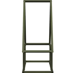 vidaXL Leñero 50x25x60 cm Acero laminado en frío Verde oliva Online