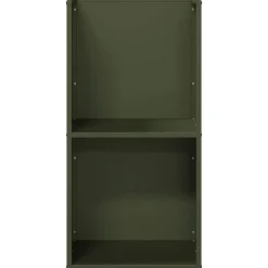 vidaXL Leñero 40x30x80 cm Acero laminado en frío Verde oliva Outlet