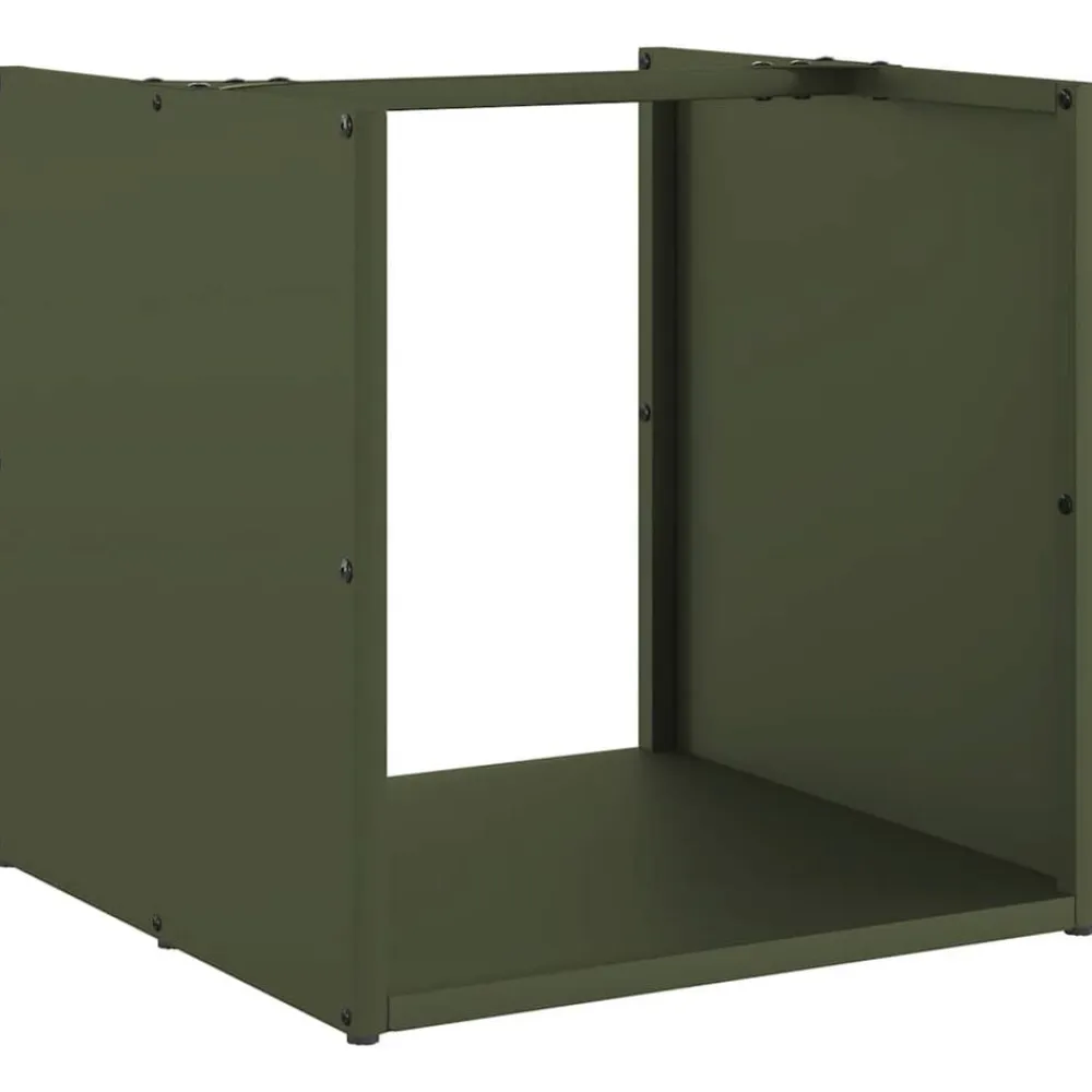 vidaXL Accesorios Para Hornos De Leña Y Chimeneas-Leñero 40x40x40 cm Acero laminado en frío