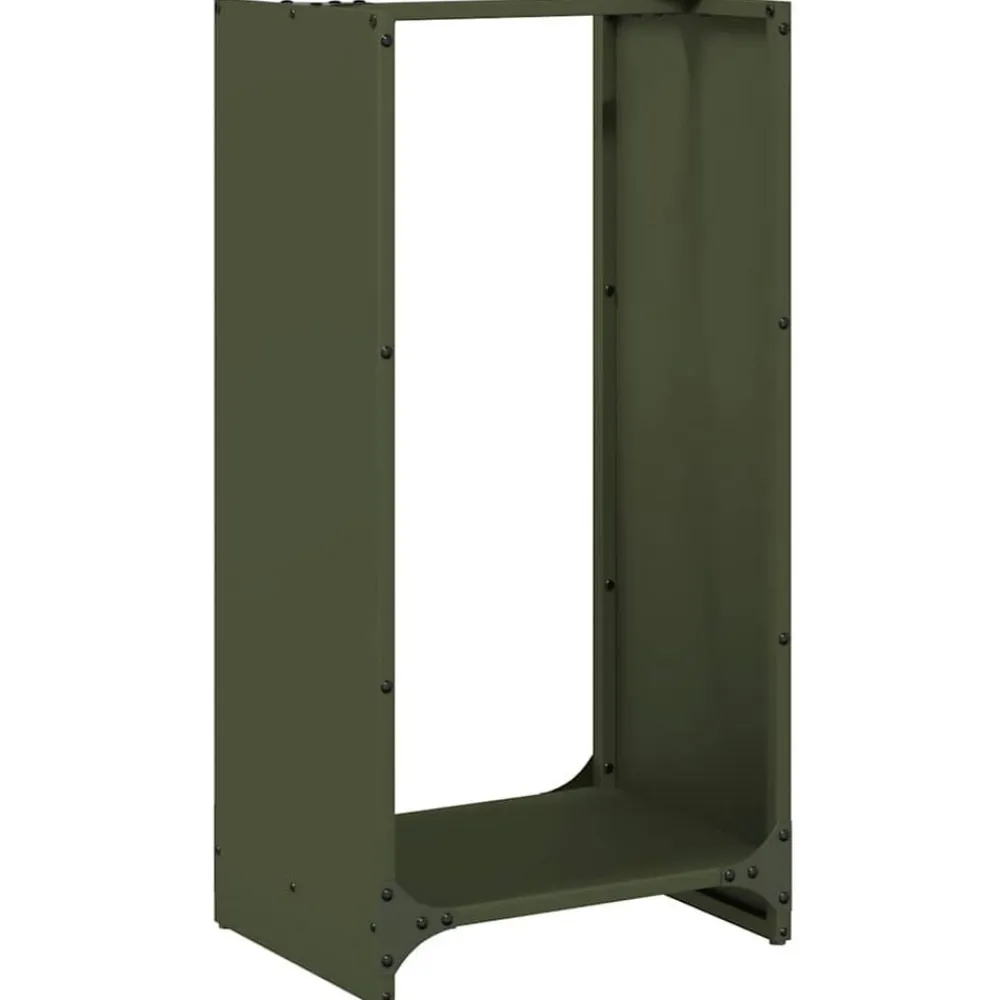 vidaXL Accesorios Para Hornos De Leña Y Chimeneas-Leñero 40x30x80 cm Acero laminado en frío