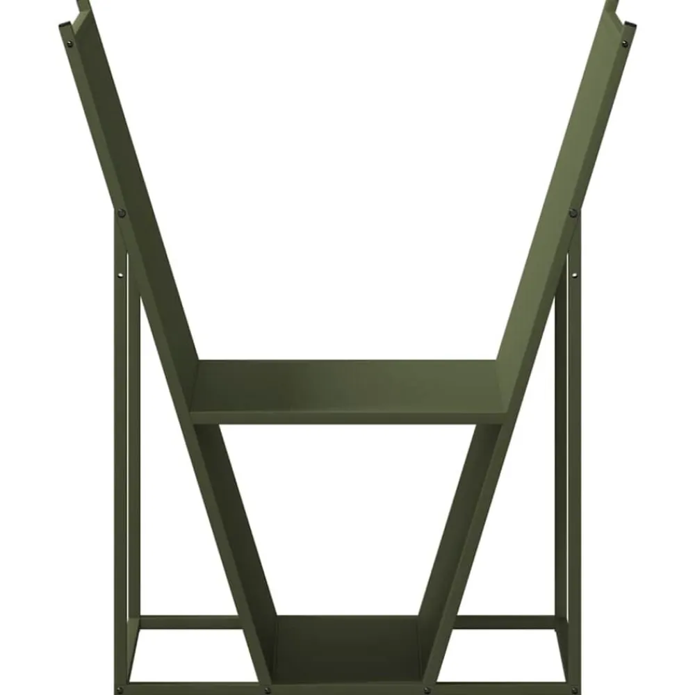 vidaXL Accesorios Para Hornos De Leña Y Chimeneas-Leñero 69,5x35x81 cm Acero laminado en frío
