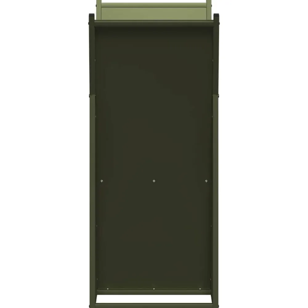vidaXL Accesorios Para Hornos De Leña Y Chimeneas-Leñero 69,5x35x81 cm Acero laminado en frío
