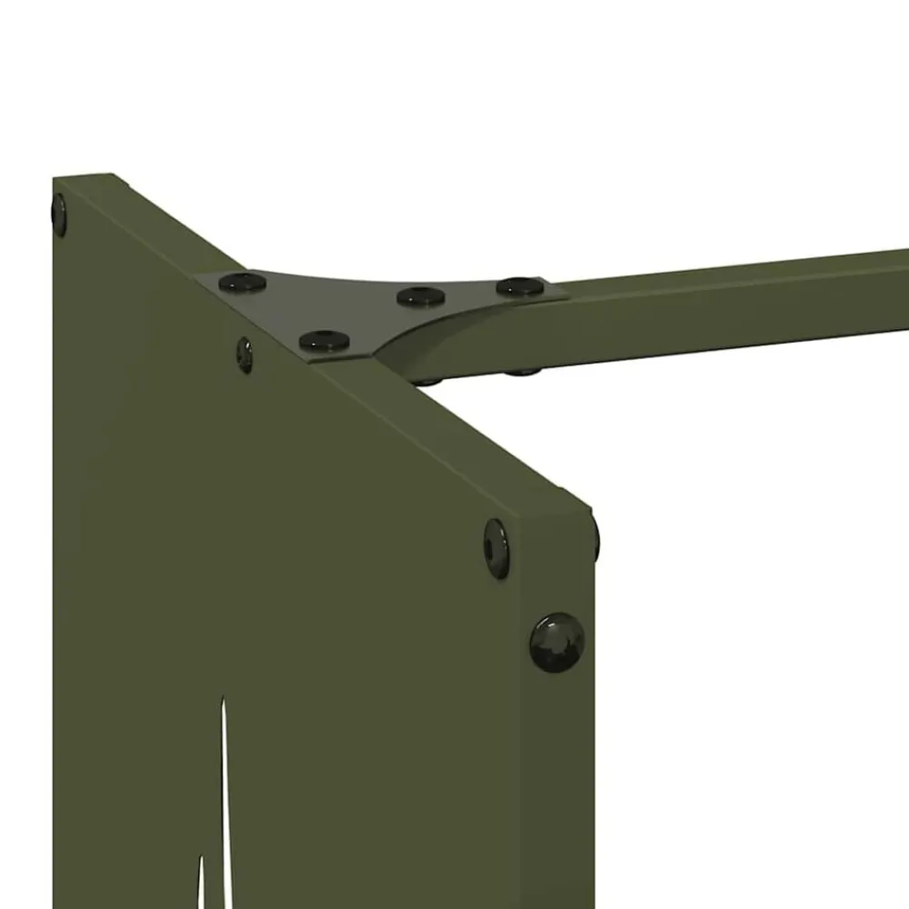 vidaXL Accesorios Para Hornos De Leña Y Chimeneas-Leñero 40x30x80 cm Acero laminado en frío