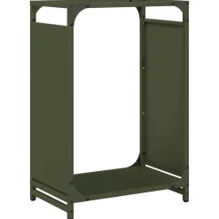 vidaXL Accesorios Para Hornos De Leña Y Chimeneas-Leñero 44x28x65 cm Acero laminado en frío