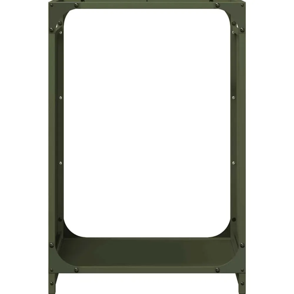 vidaXL Accesorios Para Hornos De Leña Y Chimeneas-Leñero 44x28x65 cm Acero laminado en frío
