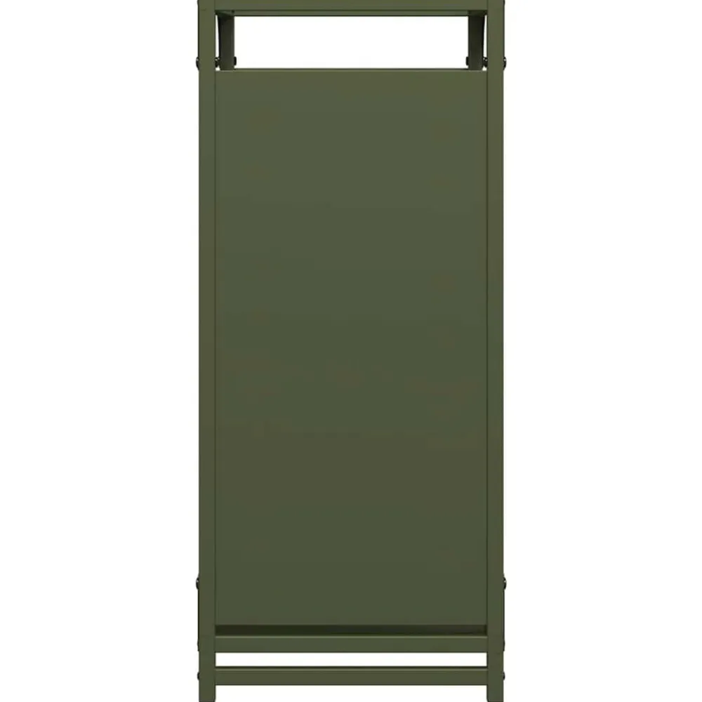 vidaXL Accesorios Para Hornos De Leña Y Chimeneas-Leñero 44x28x65 cm Acero laminado en frío