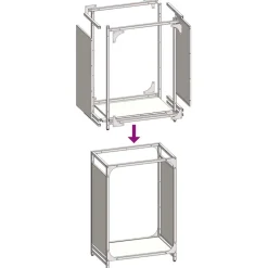 vidaXL Accesorios Para Hornos De Leña Y Chimeneas-Leñero 44x28x65 cm Acero laminado en frío