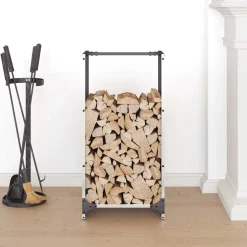 vidaXL Accesorios Para Hornos De Leña Y Chimeneas-Leñero 40x30x80 cm