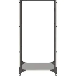 vidaXL Leñero 40x30x80 cm Acero inoxidable Clearance