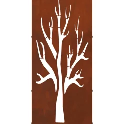 vidaXL Accesorios Para Hornos De Leña Y Chimeneas-Leñero 40x30x80 cm acero corten