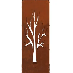 vidaXL Accesorios Para Hornos De Leña Y Chimeneas-Leñero 40x30x80 cm acero corten