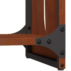 vidaXL Accesorios Para Hornos De Leña Y Chimeneas-Leñero 40x30x80 cm acero corten