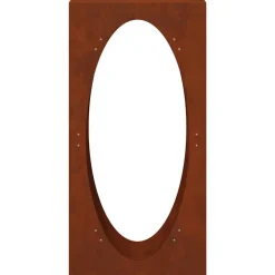 vidaXL Leñero 50x23x100 cm acero corten Acero oxidado