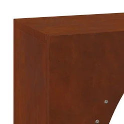 vidaXL Leñero 50x23x100 cm acero corten Acero oxidado
