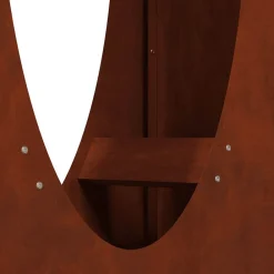vidaXL Leñero 50x23x100 cm acero corten Acero oxidado