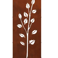 vidaXL Accesorios Para Hornos De Leña Y Chimeneas-Leñero 40x30x80 cm acero corten