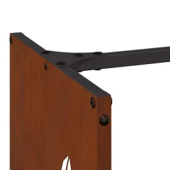 vidaXL Accesorios Para Hornos De Leña Y Chimeneas-Leñero 40x30x80 cm acero corten