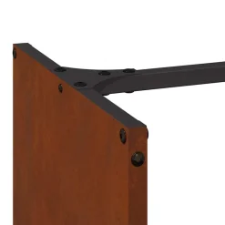 vidaXL Leñero 40x30x80 cm acero corten Acero oxidado Online