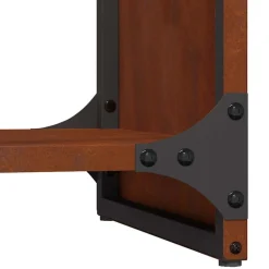 vidaXL Leñero 40x30x80 cm acero corten Acero oxidado Online