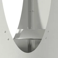 vidaXL Accesorios Para Hornos De Leña Y Chimeneas-Leñero 50x23x100 cm Stainless Steel