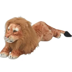 vidaXL Juguetes-León de peluche grande XXL marrón