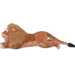 vidaXL Juguetes-León de peluche grande XXL marrón