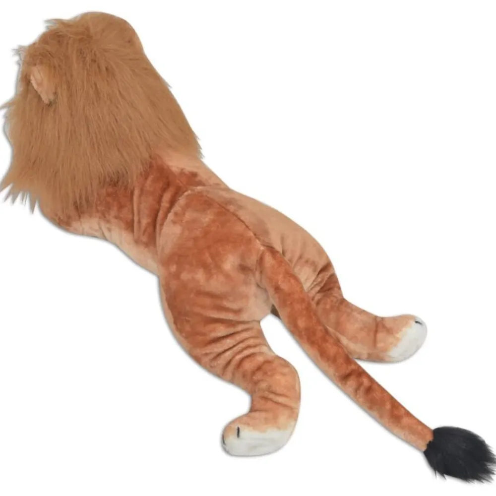 vidaXL Juguetes-León de peluche grande XXL marrón
