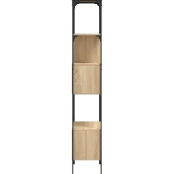 vidaXL Librería 5 estantes madera de ingeniería roble 76x33x188,5 cm Roble Sonoma New