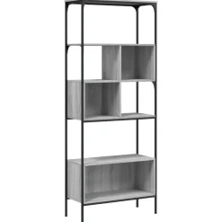 vidaXL Estanterías-Librería 5 estantes madera ingeniería 76x33x188,5cm