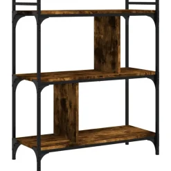 vidaXL Estanterías-Librería 3 estantes madera ingeniería 76x32x88 cm