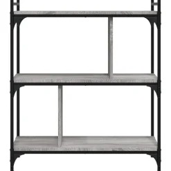 vidaXL Estanterías-Librería 3 estantes madera ingeniería 76x32x88 cm