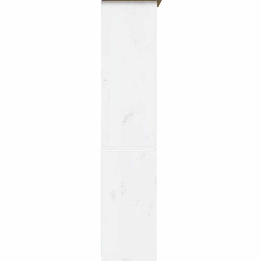 vidaXL Estanterías-Librería BODO 5 estantes madera maciza pino marrón 82x40x173 cm