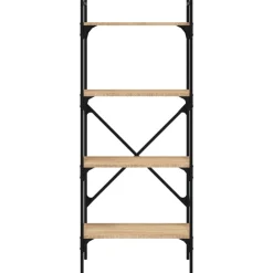 vidaXL Estanterías-Librería de 4 estantes madera 56x31,5x138,5 cm