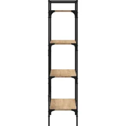 vidaXL Estanterías-Librería de 4 estantes madera 56x31,5x138,5 cm