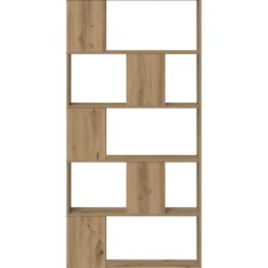 vidaXL Estanterías-Librería de 5 niveles madera artesanal 80,5x23,5x162,5 cm