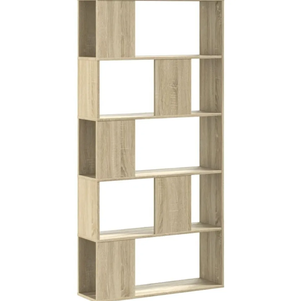 vidaXL Librería de 5 niveles madera 80,5x23,5x162,5 cm Roble Sonoma Online