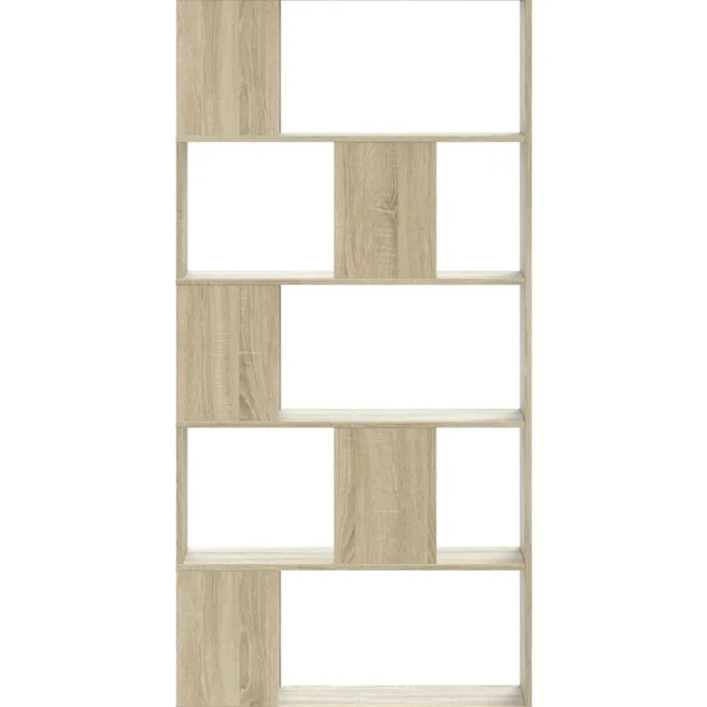 vidaXL Librería de 5 niveles madera 80,5x23,5x162,5 cm Roble Sonoma Online