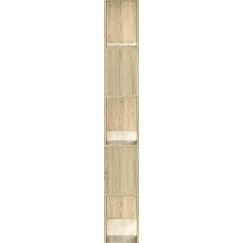 vidaXL Librería de 5 niveles madera 80,5x23,5x162,5 cm Roble Sonoma Online