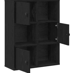 vidaXL Estanterías-Librería de madera contrachapada roble 60x24x76,5 cm