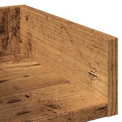 vidaXL Estanterías-Librería de madera contrachapada envejecida 86x25,5x140 cm