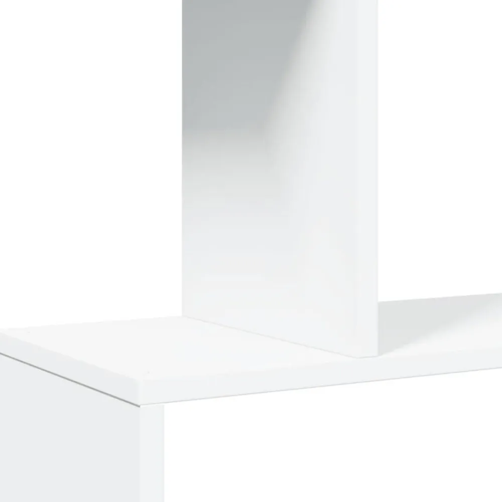 vidaXL Librería divisor 6 niveles madera ingeniería 70x24x193cm Blanco Clearance