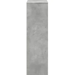 vidaXL Estanterías-Librería divisor 3 niveles madera gris hormigón 99x29x99 cm
