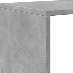 vidaXL Estanterías-Librería divisor 3 niveles madera gris hormigón 99x29x99 cm