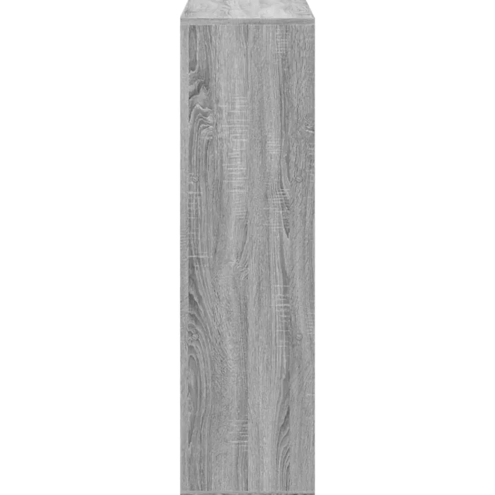vidaXL Librería divisor madera ingeniería 102x29x103,5 cm Gris sonoma