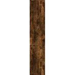 vidaXL Librería divisora 4 niveles 143,5x29x143,5 cm Roble ahumado Best
