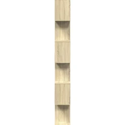 vidaXL Estanterías-Librería divisora 6 niveles madera 70x24x193 cm
