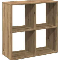 vidaXL Librería divisora madera 69,5x29x69,5 cm Roble artisan New